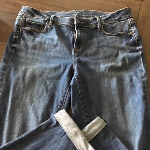 Loft outlet cuffed cropped jeans